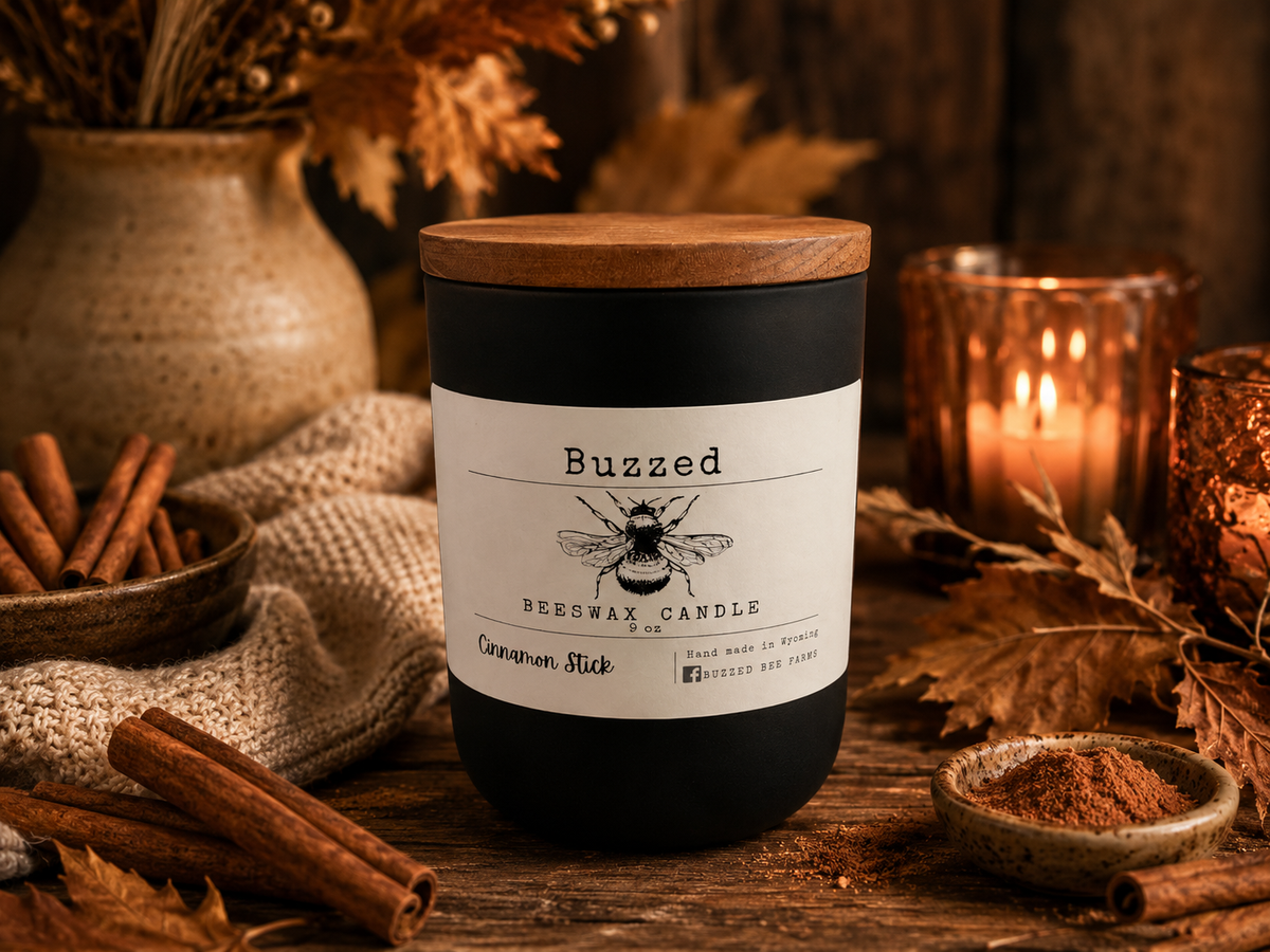 Cinnamon Stick 9 oz. Beeswax Candle