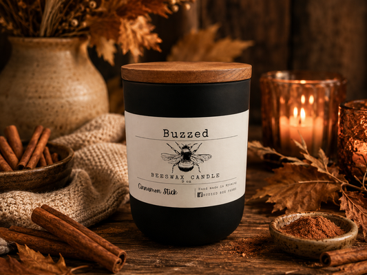 Cinnamon Stick 9 oz. Beeswax Candle