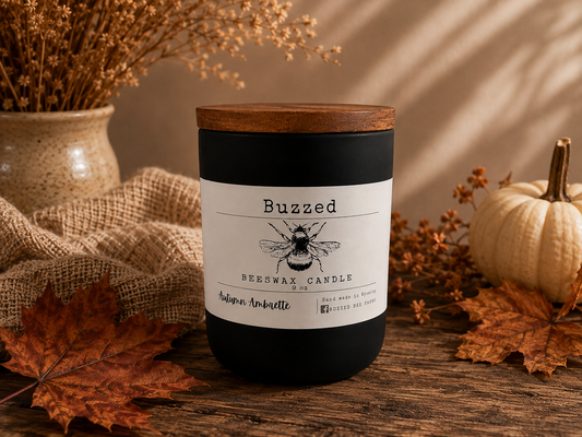 Autumn Ambrette 9 oz. Beeswax Candle