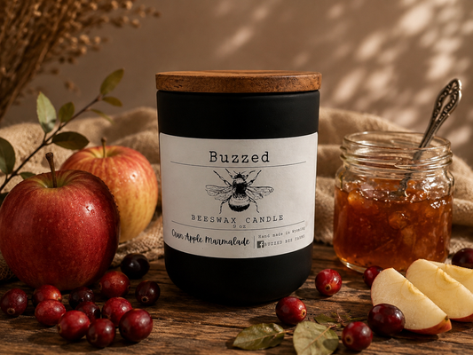 Cran Apple Marmalade 9 oz. Beeswax Candle